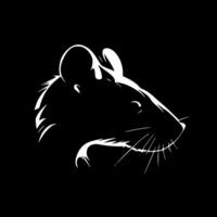 Rat, Minimalist and Simple Silhouette - Vector illustration