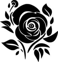 rosas, negro y blanco vector ilustración