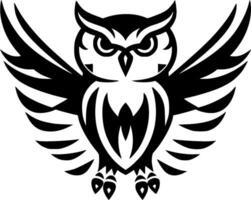 Owl - Minimalist and Flat Logo - Vector illustration