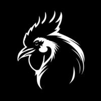 Rooster - Minimalist and Flat Logo - Vector illustration