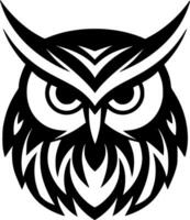 Owl, Minimalist and Simple Silhouette - Vector illustration