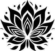 Mandala, Black and White Vector illustration