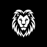 Lion, Black and White Vector illustration