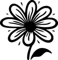 Flower, Minimalist and Simple Silhouette - Vector illustration