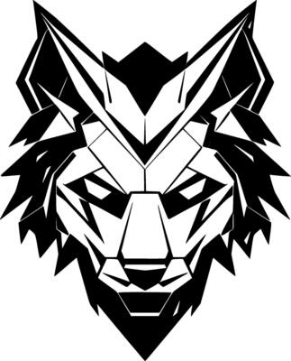 Wolf, Minimalist and Simple Silhouette - Vector illustration