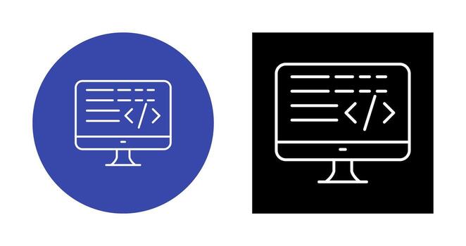 icono de vector de codificación