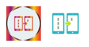 Unique Data Transfer Vector Icon