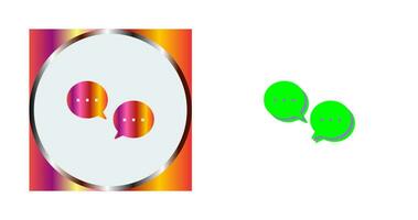 Unique Conversation Bubbles Vector Icon