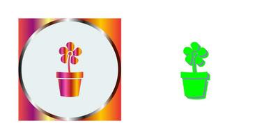 Flower Pot Vector Icon