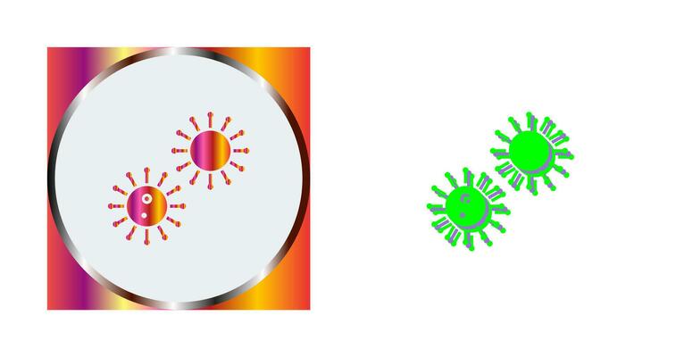 Unique Virus Vector Icon