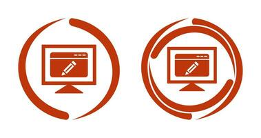 Edit Webpage Vector Icon