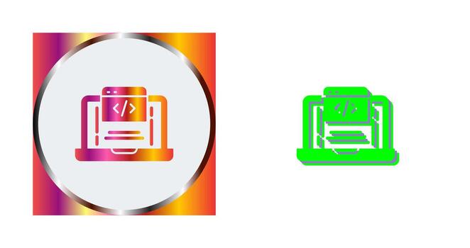 icono de vector de codificación