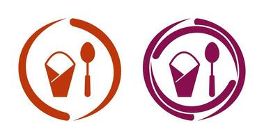 Spoon and Napkin Vector Icon