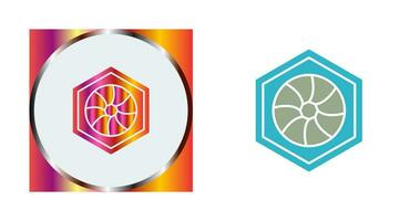 Unique Hexagonal Diaphram Vector Icon