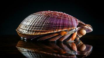 Wildlife photography of Photo of Quahog Clam. Generative AI