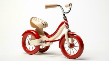 Displaying a 3D miniature Tricycle. Generative AI photo