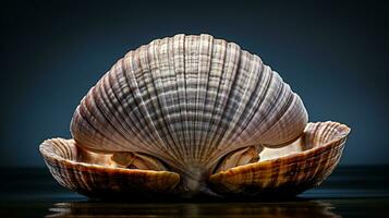 Wildlife photography of Photo of Quahog Clam. Generative AI