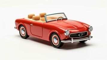 Displaying a 3D miniature Convertible. Generative AI photo