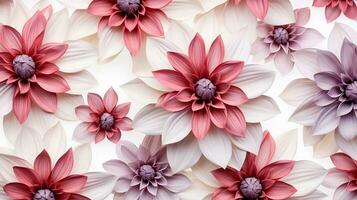 Harlequin flower patterned background. Flower texture background. Generative AI photo