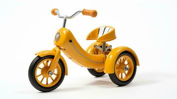 Displaying a 3D miniature Tricycle. Generative AI photo