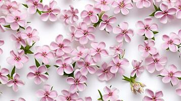 Candytuft flower pattern background. Flower background texture. Generate AI photo