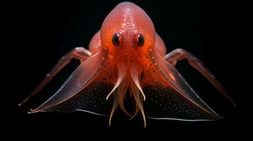 Wildlife photography of Photo of Vampire Squid. Generative AI