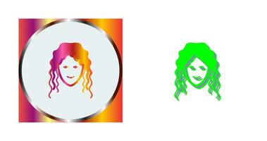 Hair Curly Vector Icon