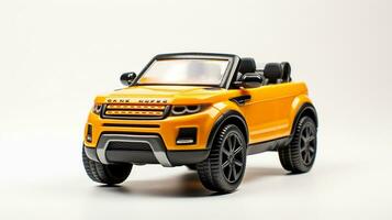 Displaying a 3D miniature SUV - Sports Utility Vehicle. Generative AI photo