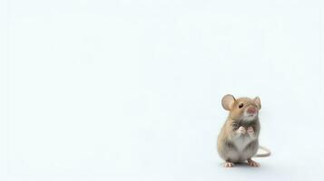 Photo of a monkey on white background. Generative AI