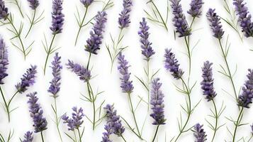 Lavender flower patterned background. Flower texture background. Generative AI photo