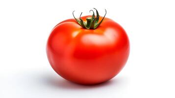 Photo of Tomato isolated on white background. generative ai