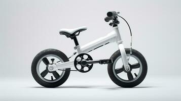 Displaying a 3D miniature Folding Bike. Generative AI photo