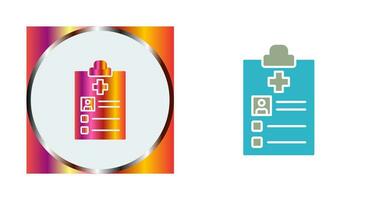 Medical Record Vector Icon