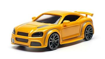 Displaying a 3D miniature Coupe Car. Generative AI photo