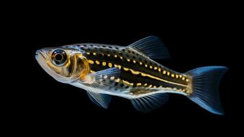 Wildlife photography of Photo of Zebrafish. Generative AI