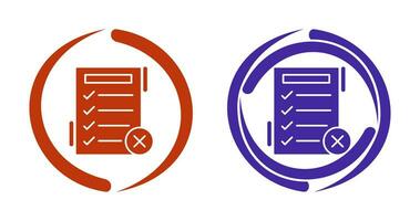 Fake List Vector Icon