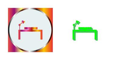 Unique Study Desk Vector Icon
