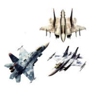 Flugzeuge png, Kämpfer Flugzeuge png, Kämpfer Flugzeuge Clip Art, transparent Hintergrund, ai generativ png