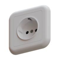 Power Outlet 3D Illustration png