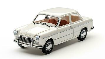 Displaying a 3D miniature Sedan. Generative AI photo