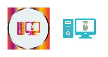 Desktop Computer Vector Icon