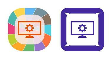 Unique Network Settings Vector Icon