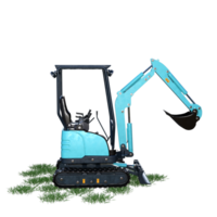 Excavator on grass png