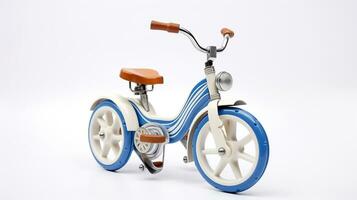 Displaying a 3D miniature Tricycle. Generative AI photo