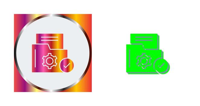 icono de vector de carpeta