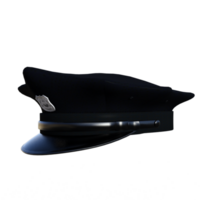 police chapeau sur une transparent Contexte png