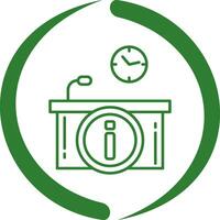 Information Desk Vector Icon