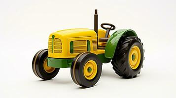 Displaying a 3D miniature Tractor. Generative AI photo