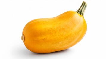 Photo of Butternut squash isolated on white background. generative ai