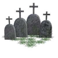 three graves with crosses on them png